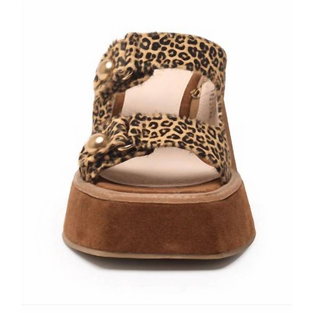 NEW CECELIA NEW YORK women's mitchell wedge in leopard - Picture 3 of 4